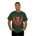 Flaming Fire Vampire - Graphic Unisex Heavy Cotton Tee