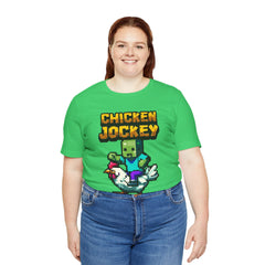 Video Game Chicken Jockey Tee - Unisex Short Sleeve T-Shirt
