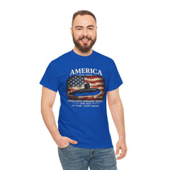 America 250th Submarine 125th Flag T-Shirt — Vintage USA Military Tee
