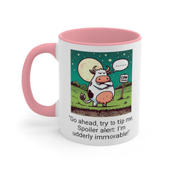 COW TIPPING Awareness - Accent Mugs | Cow Tipping Is Real, Bovine Humor. Gift For Him, Gift For Her, Farm Humor, Cow Fan Gift, Farm Animal