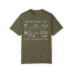 CAMERA DISPLAY, Graphic Unisex Garment-Dyed T-shirt