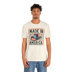 Made In America Cowboy Hat Graphic, Unisex Jersey Short Sleeve Tee