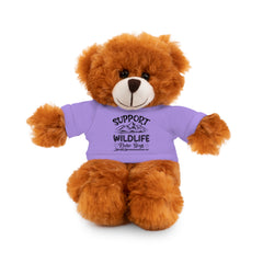 Stuffed Animals with T Shirt,Funny Quote,Support Wildlife Raise Boys,gift for him,gift for her,Birthday Gift,Everyday gift,animal lover gift