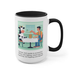 COW TIPPING Awareness - Accent Mugs | Cow Tipping Is Real, Bovine Humor. Gift For Him, Gift For Her, Farm Humor, Cow Fan Gift, Farm Animal