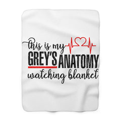 my Grey's Anatomy - Sherpa Fleece Blanket | Comfort, Gift For Him, Gift For Her, Fan Gift, Birthday Gift, Cozy Gift, Pop Culture, Medical