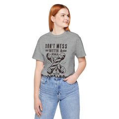 Funny Woman Barber Unisex Tee, Don't Mess with a Shears Shirt