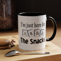 Majong Tiles Quote, Graphic Ceramic Mug, 11oz