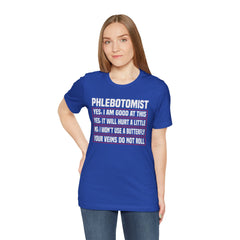 Phlebotomist Humor Tee, Funny Medical Shirt, Nurse Gift, Blood Tech Wear, Cute Phlebotomy Humor, Healthcare Apparel