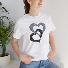 Triple Heart Design Tee