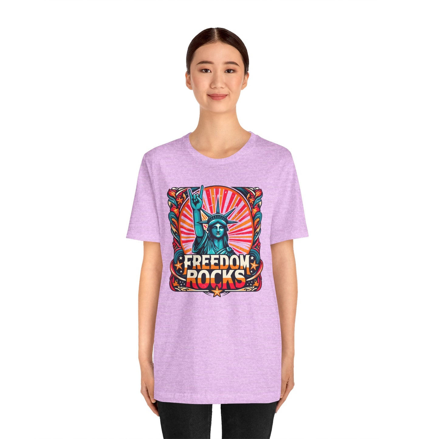 July 4th Statue Of Liberty Freedom - Graphic Unisex Short Sleeve Tee