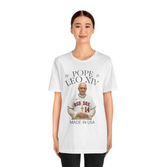 Pope Leo XIV Boston Red Sox Fan  Short Sleeve Tee - Made in USA