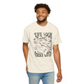 Whales, Life Look Better Under Water -  Graphic Unisex Garment-Dyed T-shirt