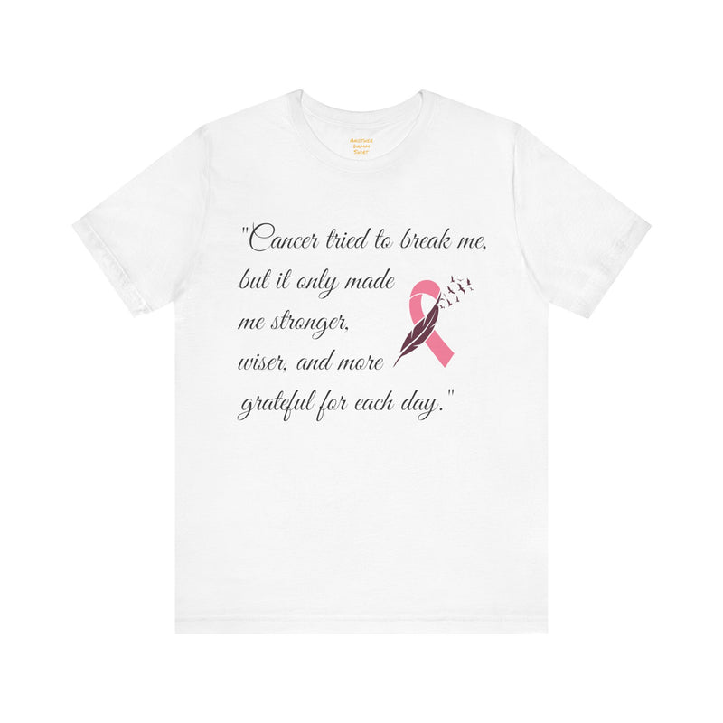 Cancer tried to break me, but it only made me stronger, wiser, and more grateful for each day.. / Survivor /  See matching coffee mug