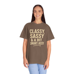 Classy Sassy T-shirt, Unisex Casual Top, Statement Tee, Gift for Her, Fashion Apparel, Birthday Humor Shirt