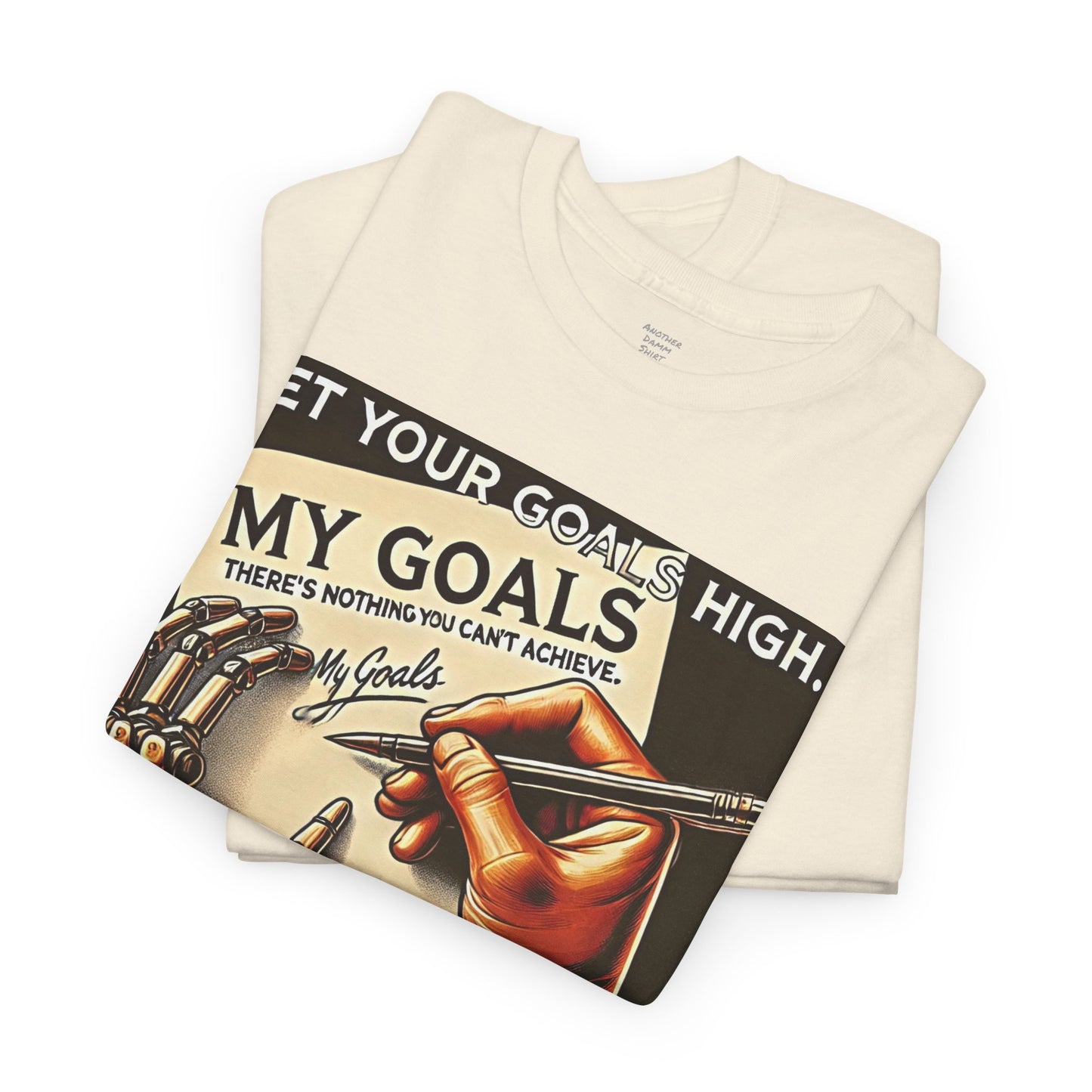 Amputee Motivational Goals  - Unisex Heavy Cotton Tee