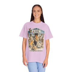 Front Graphic "Who Let the Cats Out?" Baldwin Harbor Animal Hospital Cute Vet Clinic T Shirt