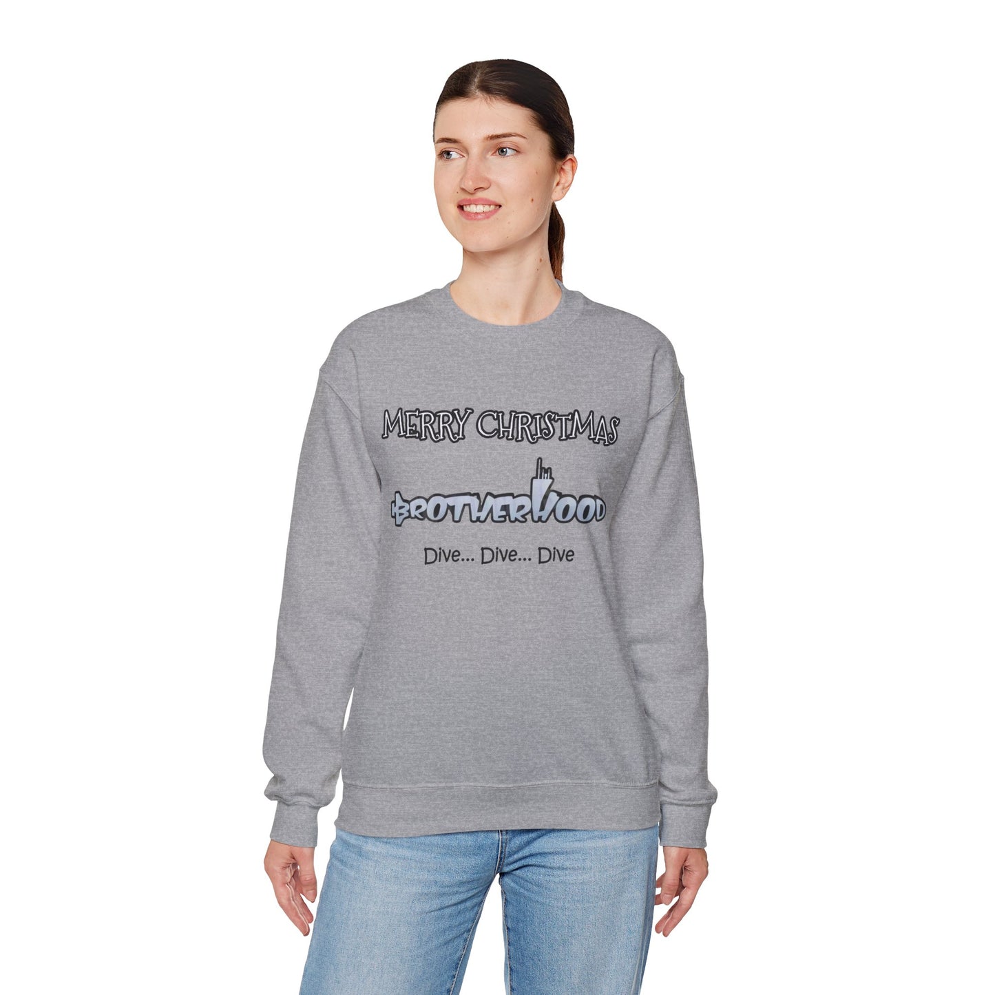 MERRY  CHRISTMAS Submarine Brotherhood -Unisex Crewneck Sweatshirt