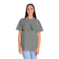 Dinosaur UFO Retro Unisex Garment-Dyed T-shirt