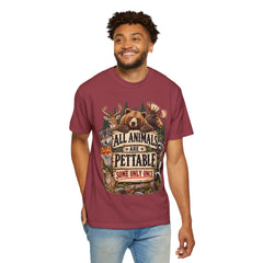 All Animals Are Pettable T-Shirt – Funny Animal Lover Wildlife Design