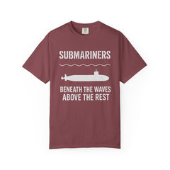Submariners T‑Shirt — “Beneath the Waves Above the Rest” Navy Crew Tee