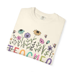 Floral Teacher Appreciation T-Shirt - Comfort Colors Soft