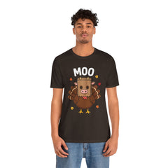 Funny Thanksgiving Turkey Moo T‑Shirt - Unisex Tee
