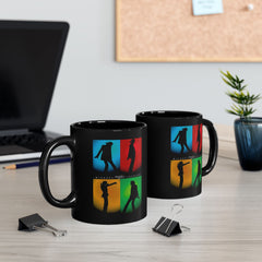 Pop Art Michael Jackson Iconic Silhouette Black Mug - 11oz & 15oz