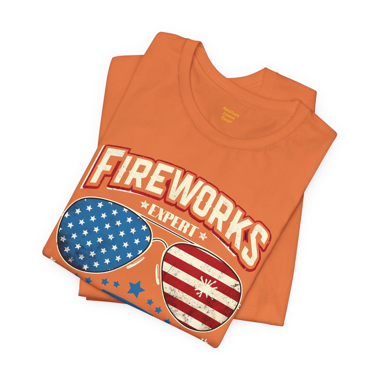 Fireworks Expert, If I Run You Run, Sunglasses  Graphic, Unisex Jersey Short Sleeve Tee