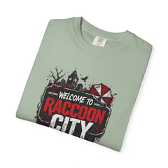 Raccoon City Graphic T-Shirt — "Welcome to Raccoon City" Horror Gamer Tee
