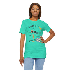 Summer Is — Graphic Tee (Sunglasses, Ice Cream & Sandals)