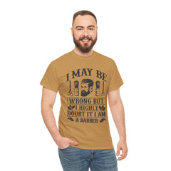 Humorous Barber Tee, Funny Barber Gifts, Unisex Cotton Shirt, Barber Appreciation, Father's Day Gift Tee, Hair Stylist T-Shirt