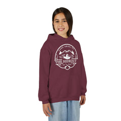 Youth Hoodie — 'The Hideout' Lake Ariel PA Cabin Adventure Hoodie