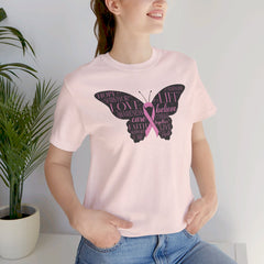 Butterfly Cancer Awareness and Survivor - Unisex Jersey Short Sleeve Tee