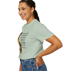 Lou Gehrig Quote Tee, Unisex Garment-Dyed T-Shirt, ALS Awareness Shirt, Vintage Baseball Top, Inspirational Graphic Tee
