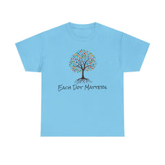 EACH DOT MATTERS Tree Unisex Heavy Cotton Tee / International Dot Day / Happy Dot Day / Teachers / Children / Elementary School