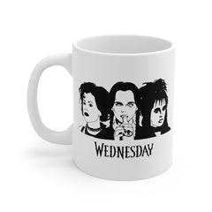Wednesday Addams - Ceramic Mugs (11oz\15oz\20oz) | Pop Culture | Addams Family | Fan Gift | Gift For Her | Gothic Style Mug | Creepy Comedy