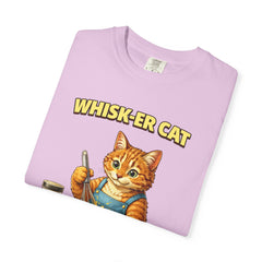 Whisker Cat Baking T-Shirt — Cute Cat Chef Graphic Tee