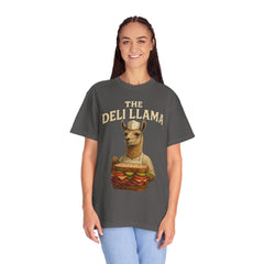 Funny Deli Llama Unisex T-Shirt - Perfect for Foodies and Animal Lovers