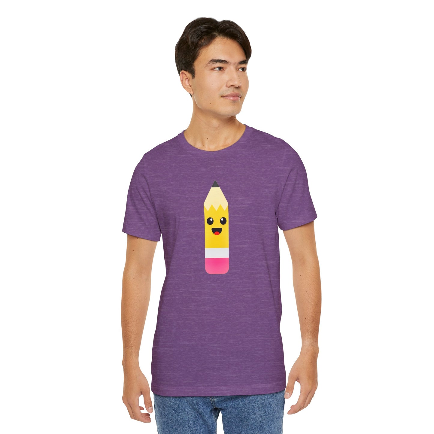 Emoji TEACHER PENCIL- Graphic Unisex Jersey Short Sleeve Tee