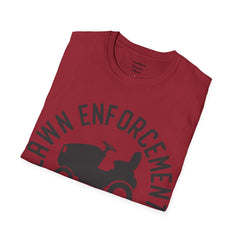 Lawn Enforcement Officer Unisex Softstyle T-Shirt What a unique gift idea for Fathers Day Birthday or any time of the year
