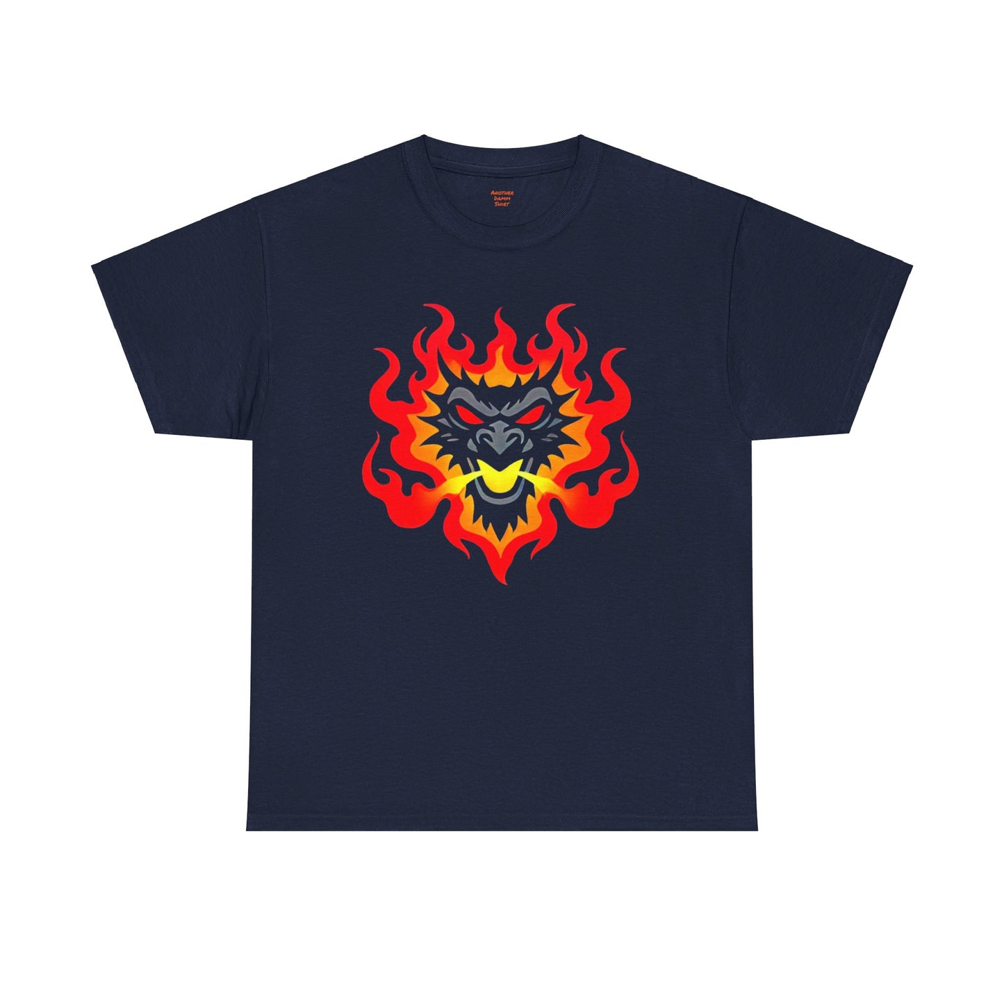 Flaming Fire Dragon - Graphic Unisex Heavy Cotton Tee