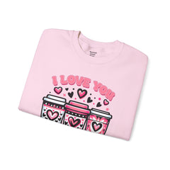 Woman's I Love You More Than Coffee Valentine - Unisex Heavy Blend™ Crewneck Sweatshirt