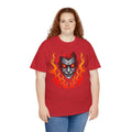 Flaming Fire Vampire - Graphic Unisex Heavy Cotton Tee