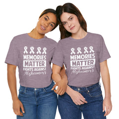 MEMORIES MATTER Fights Against Alzheimers- Unisex Jersey Short Sleeve Tee