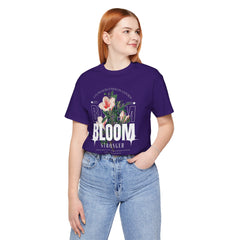 Bloom Stronger Unisex Jersey Tee - Positive Vibes Floral Design