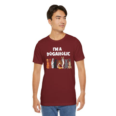 I'm a Dogaholic Unisex Jersey Tee - Perfect Gift for Dog Lovers
