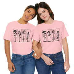 Nature-Inspired Unisex Jersey Tee, Tree Graphic T-Shirt, Eco-Friendly Fashion, Gift for Nature Lovers, Casual Wear, Outdoor Adventure