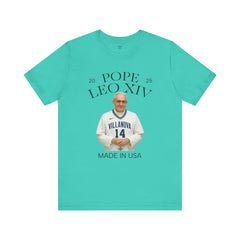 Pope Leo XIV Villanova Fan Short Sleeve Tee - Made in USA