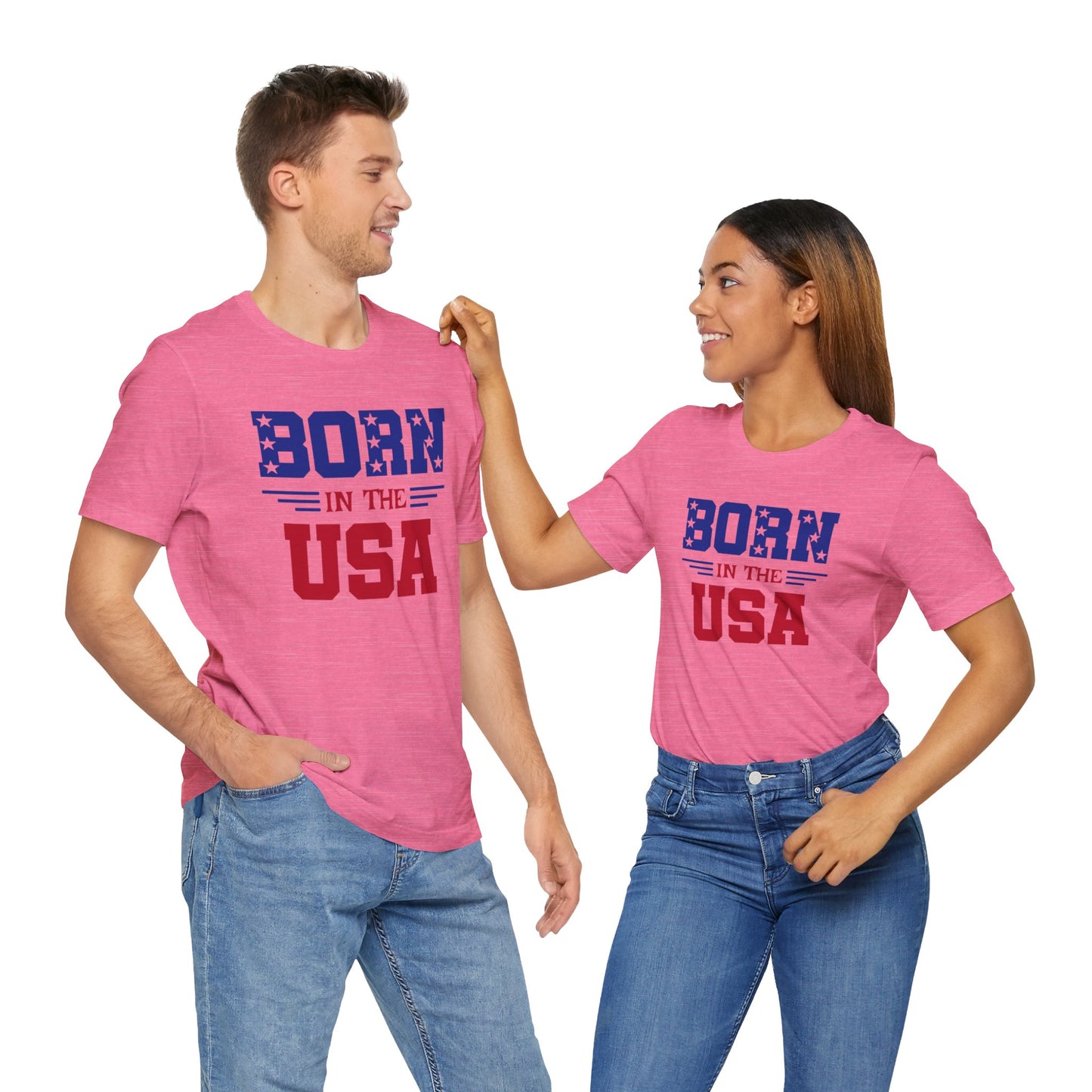 Born In The USA, Unisex Jersey Short Sleeve Tee