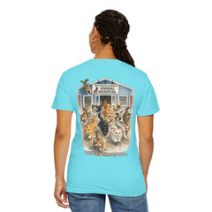 Lauren McGowan Front Logo Back Graphic Baldwin Harbor Animal Hospital "Who Let the Cats Out?" T Shirt